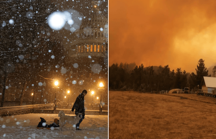 Tempête de neige au Québec, incendies au Chili... l'actualité météo dans le monde