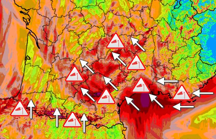 Tempête de la Méditerranée au domaine de l'autan jeudi et vendredi